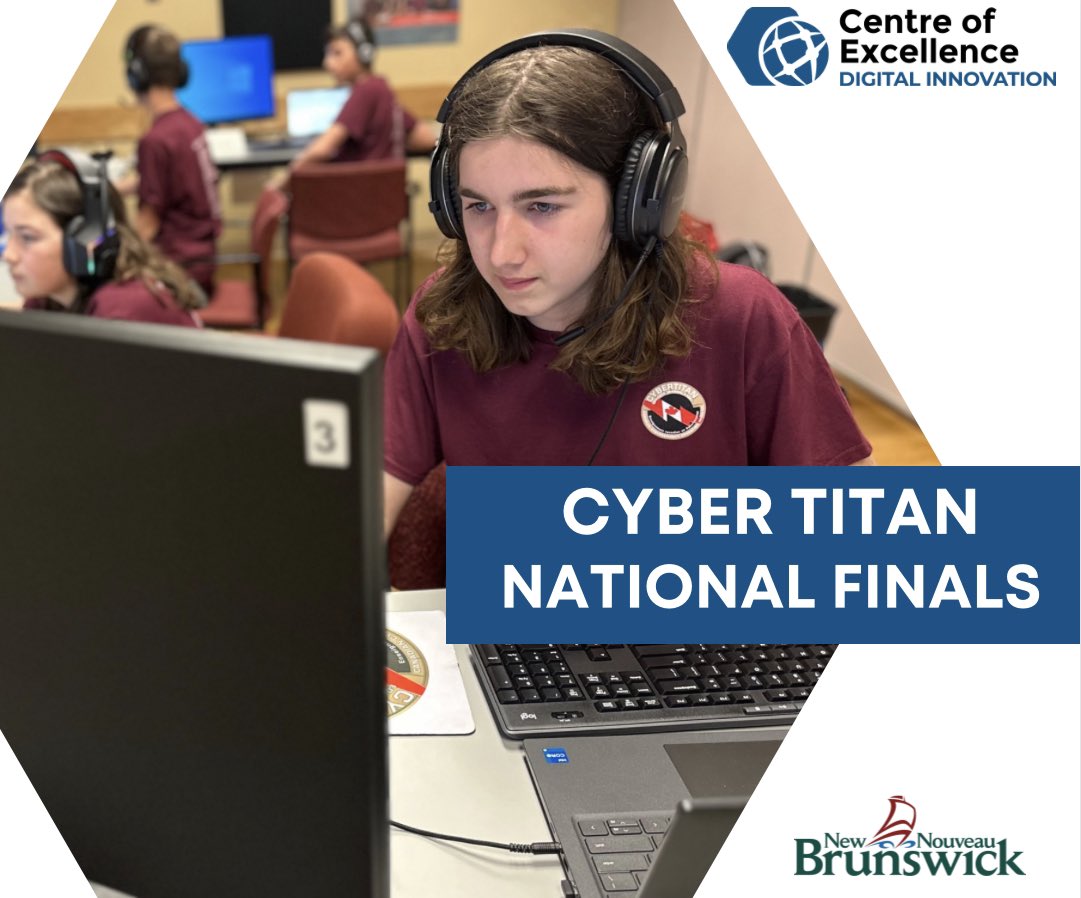 Grade 7 students from Nashwaaksis Middle School--the CyberDragons--won the Information and Communications Technology Council’s (ICTC) CyberTitan VI National Finals cybersecurity competition, on May 8, 2023.