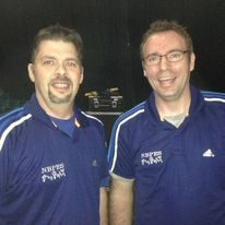 (l-r) ASD-W Health and Physical Education Coordinator Ross Campbell and Robin Buchanan, Physical Education Specialist at Oromocto High School.