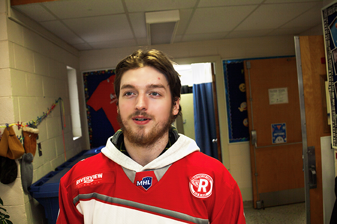 Fredericton Riverview Ford Red Wings defenceman Jake Tracey.