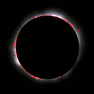 A solar eclipse.