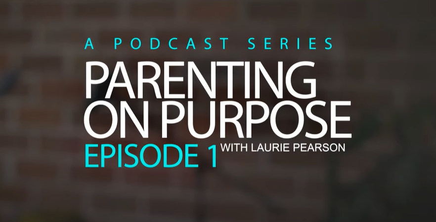 The Parenting On Purpose podcast intro screen.