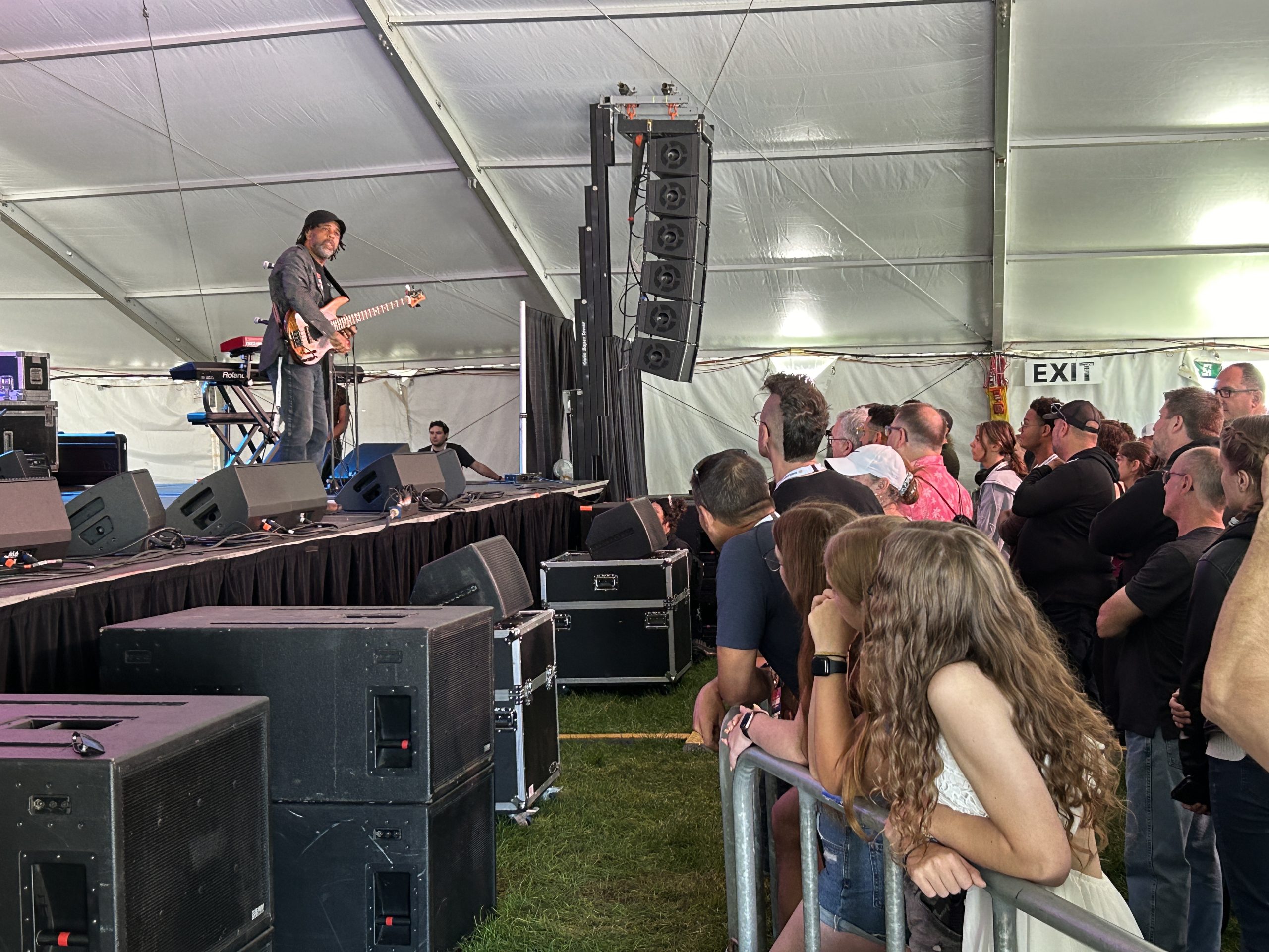 Students listen to Victor Wooten's musical wisdom and life lessons.