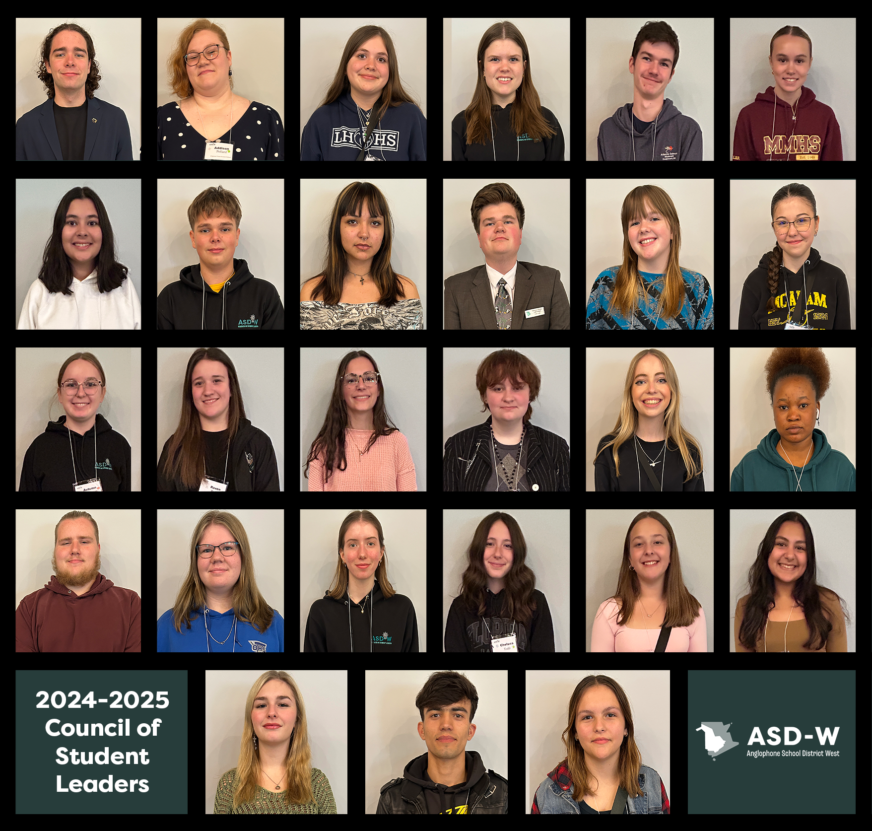 The ASD-W 2024-2025 Council of Student Leaders.