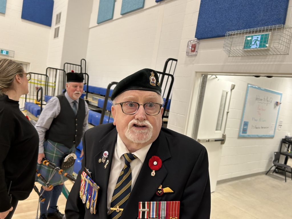 Royal Canadian Legion Branch 4 member Bob Griffin, an army and air force veteran.