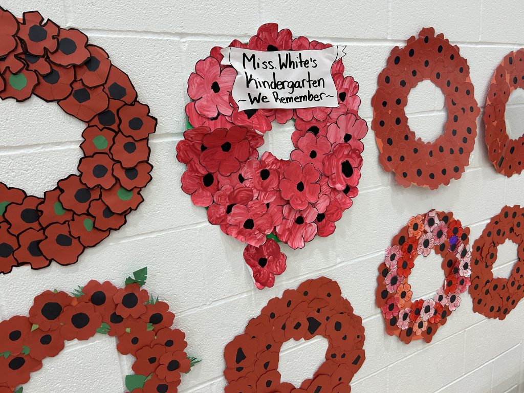 Wreaths honouring Canada's war dead.