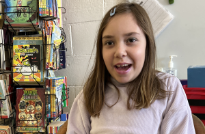 Grade 5 student Madelyn Forney is a reader leader at Hubbard Elementary.