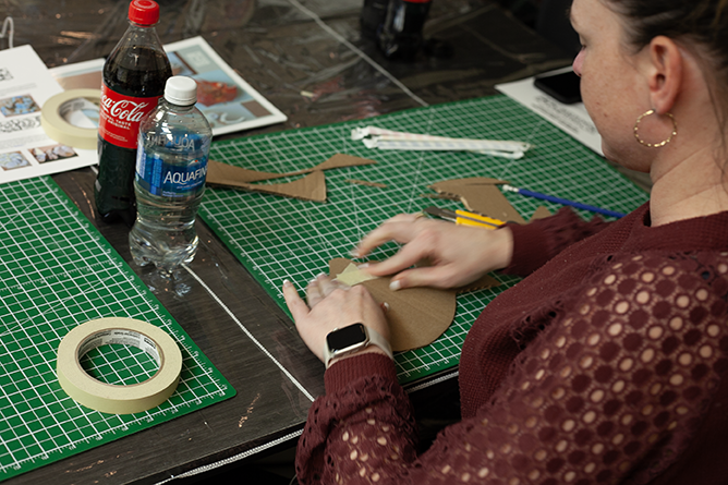 On Thursday, Jan. 30, district art teachers gathered at the Fredericton Education Centre for a personal learning session that explored upcycling, or repurposing recycled materials.