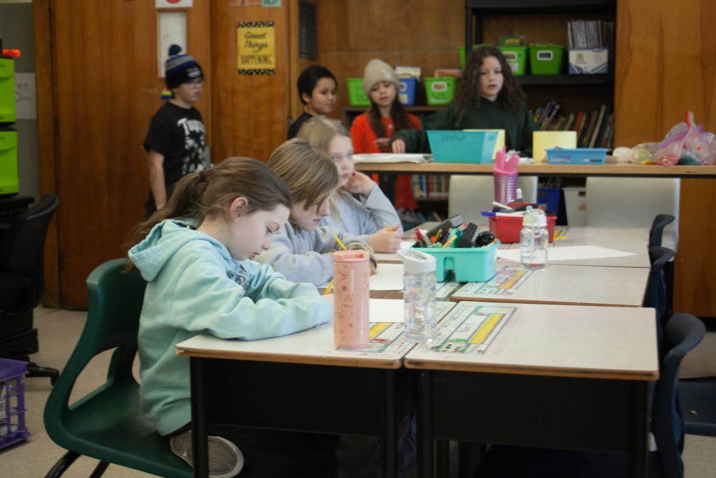 Hubbard Elementary School students take part in unstructured, student-let play time during a Global School Play Day, on Wednesday, Feb. 5.