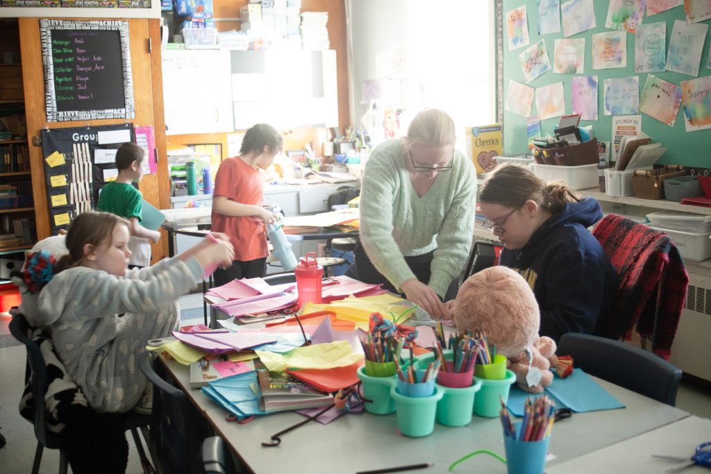 Hubbard Elementary School students take part in unstructured, student-let play time during a Global School Play Day, on Wednesday, Feb. 5.