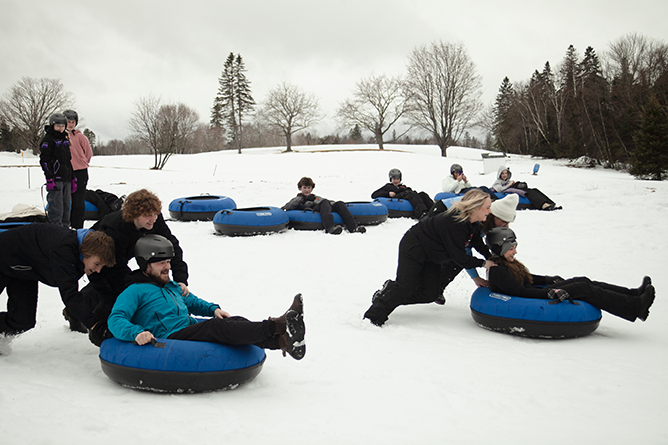 ASD-W students and staff take time out for fun on Feb. 20 at Mactaquac Provincial Park, as part of Wildlife Learning – Take It Outside Week.