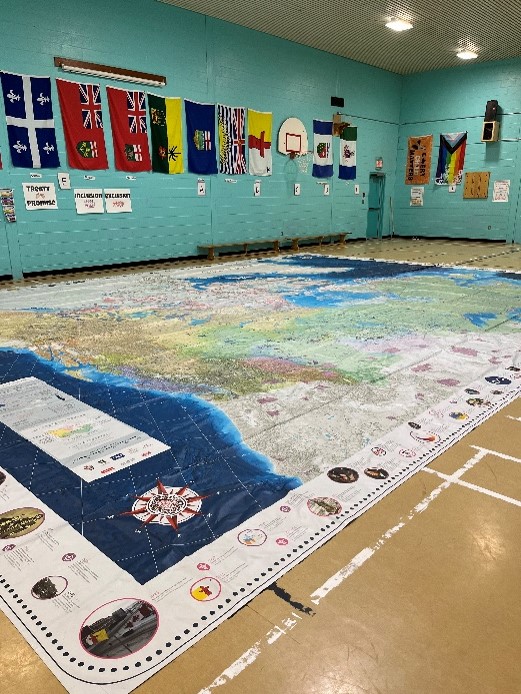 The giant treaty map.